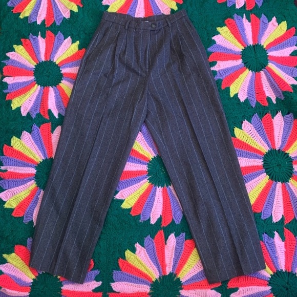 ROUJE JEJE Pants size 38 (size 6) Brown Pinstripe!! - Picture 5 of 10